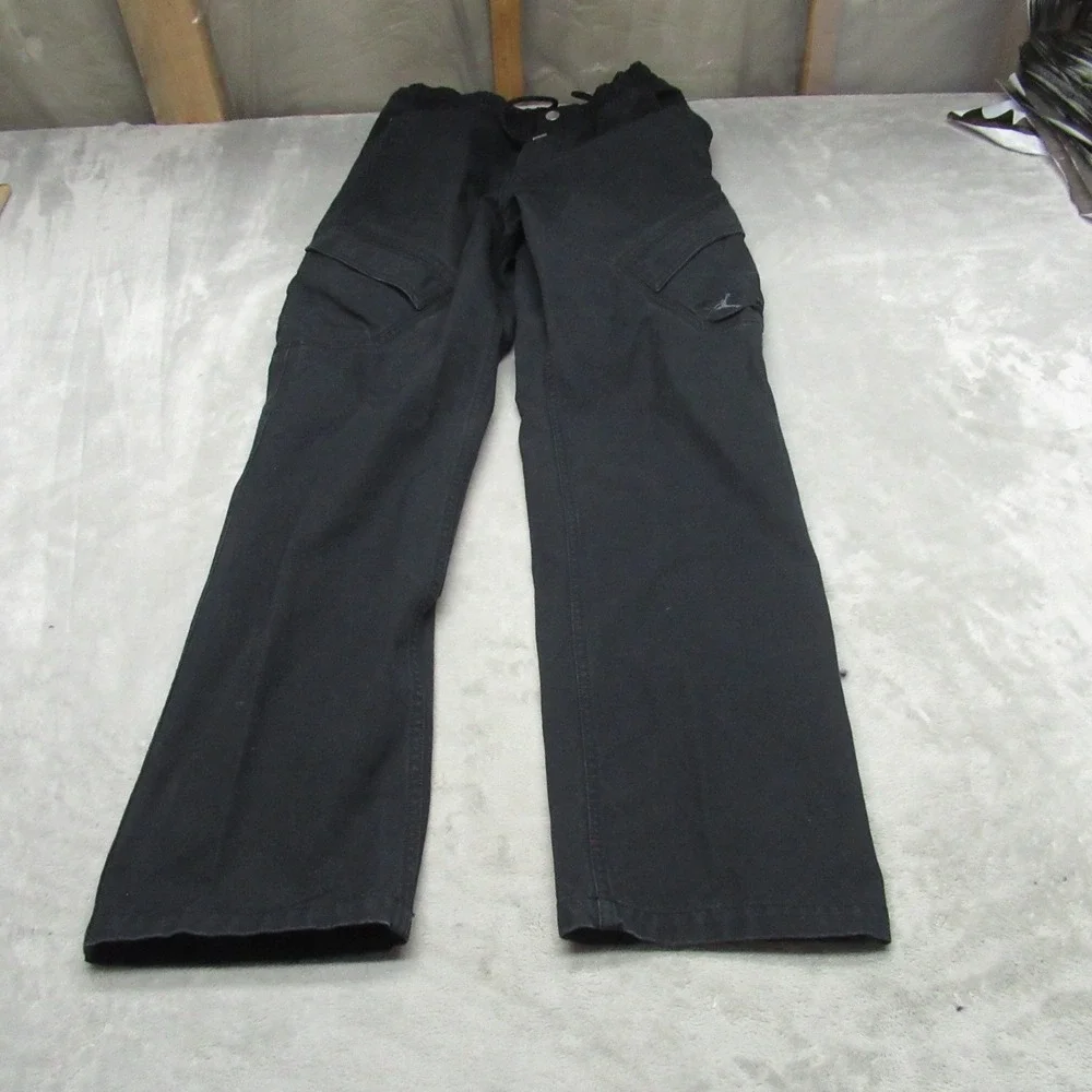 Jordan Pants Mens Small Black Chicago Utility Cargo Active Jog Relaxed 27x32‎